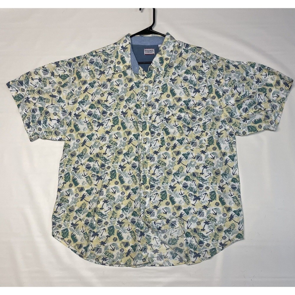 Bugle Boy Company Mens Button Up Shirt XXL Hawaiian